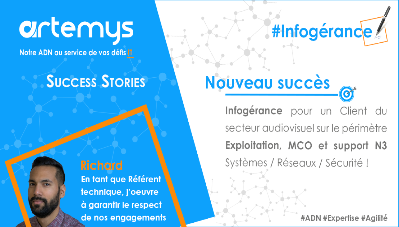 🎯 Un nouveau projet Infogérance pour Artemys !