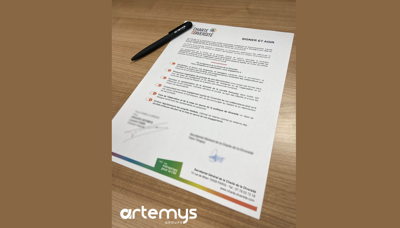groupe Artemys, signataire de la Charte de la Diversité !
